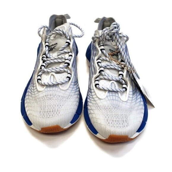Reebok Zig Kinetica II Running Shoes Mens Size 4.5 Womens 6 FX3019 White Blue - Picture 5 of 8